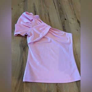 Dee Dee Pink one shoulder top sz S